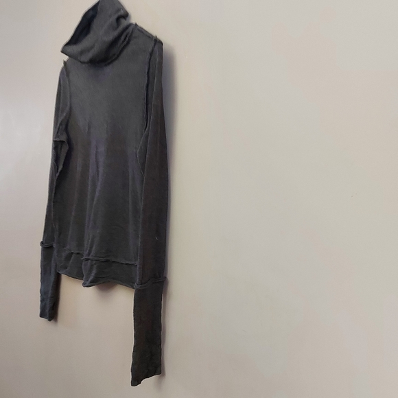 We the Free Free People turtleneck with exposed seams Gray Size Small - Picture 3 of 8
